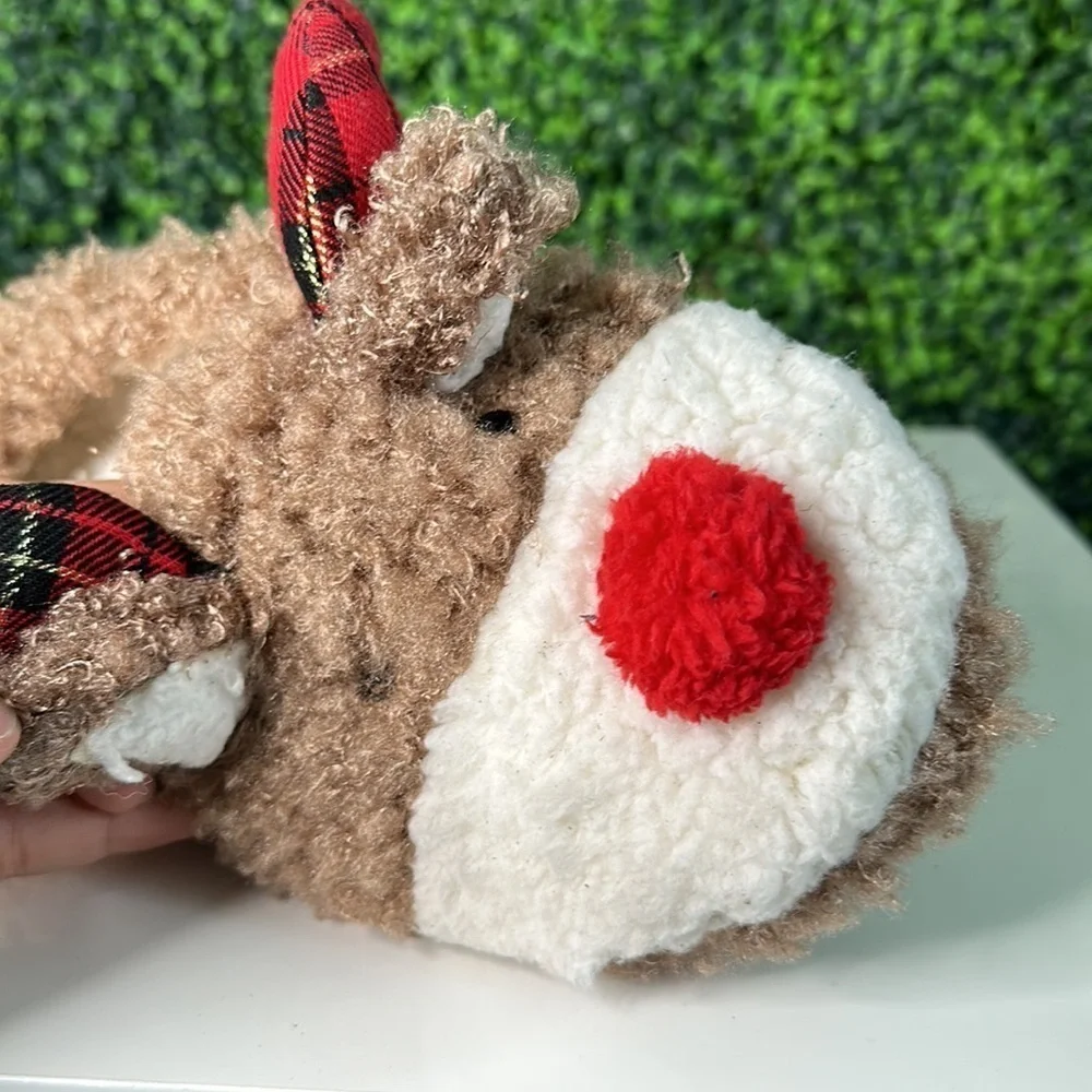 Cute Christmas Reindeer Slippers